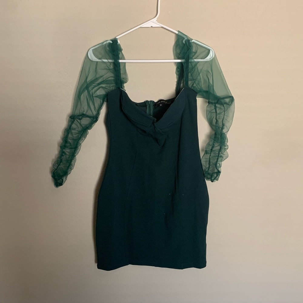 Green tight homecoming dress!
